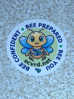 Cute 3" Bumble Bee Sticker: BEE CONFIDENT BEE YOU